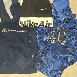 Champion, Nike, and Adidas Hoodies Set